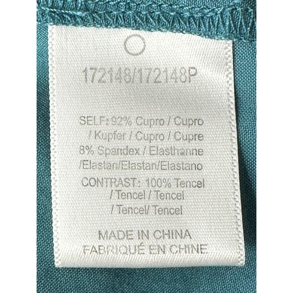 Dolan Anthropologie Dress Womens Large Fletcher Teal Multi Floral Bloom Spring - Picture 7 of 8